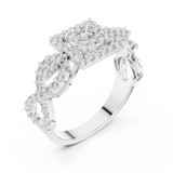 Ladies Ring 19#120007L - White Gold - Image