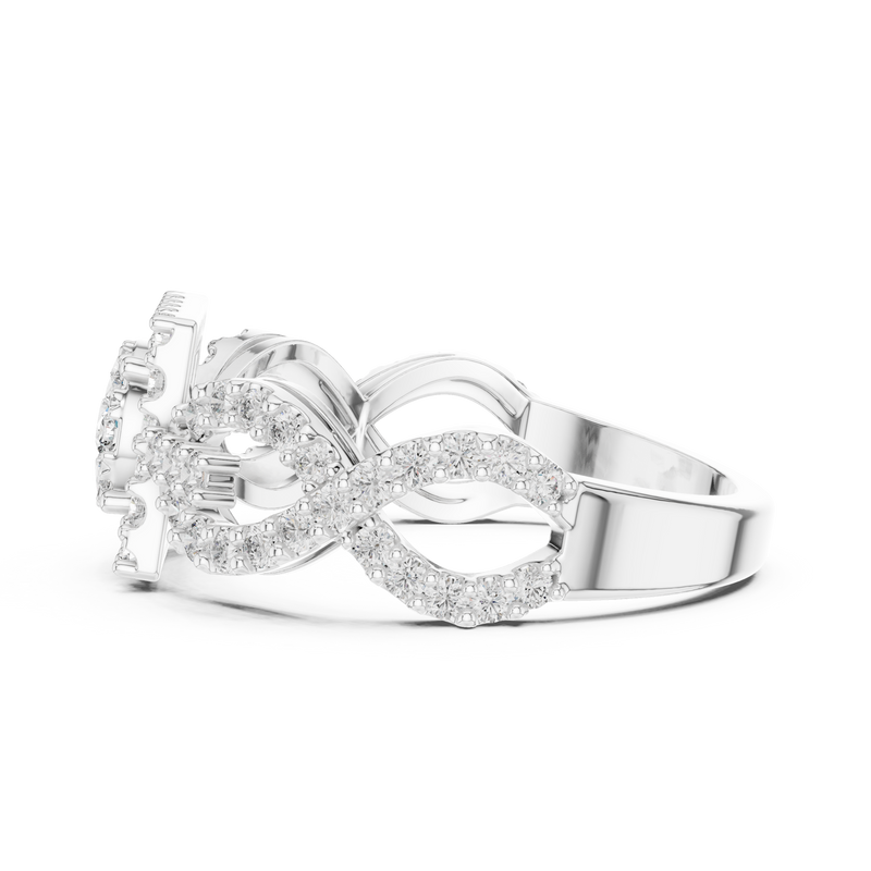 Ladies Ring 19#120007L - White Gold - Image