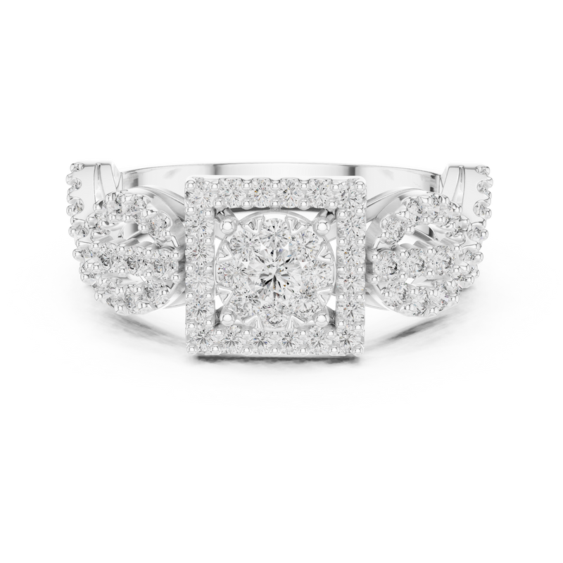 Ladies Ring 19#120007L - White Gold - Image