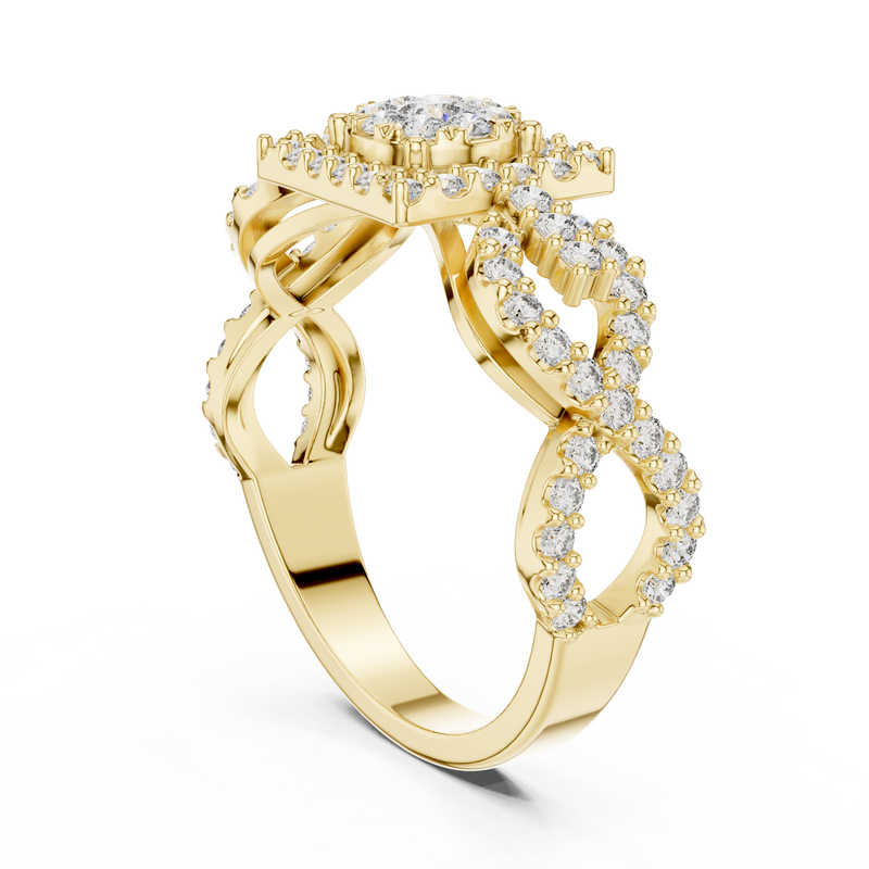 Ladies Ring 19#120007L - Yellow Gold - Image