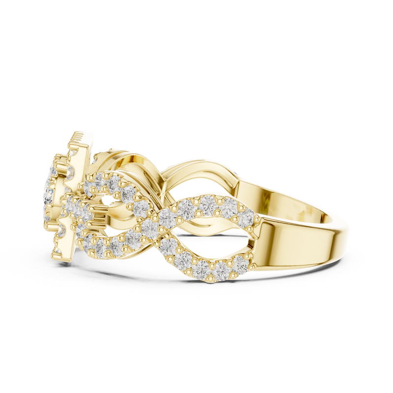 Ladies Ring 19#120007L - Yellow Gold - Image