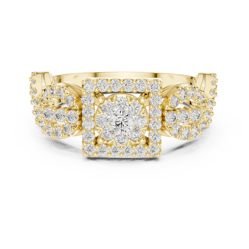 Ladies Ring 19#120007L - Yellow Gold - Image