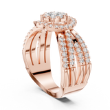 Ladies Ring 19#120008L - Rose Gold - Image