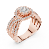 Ladies Ring 19#120008L - Rose Gold - Image