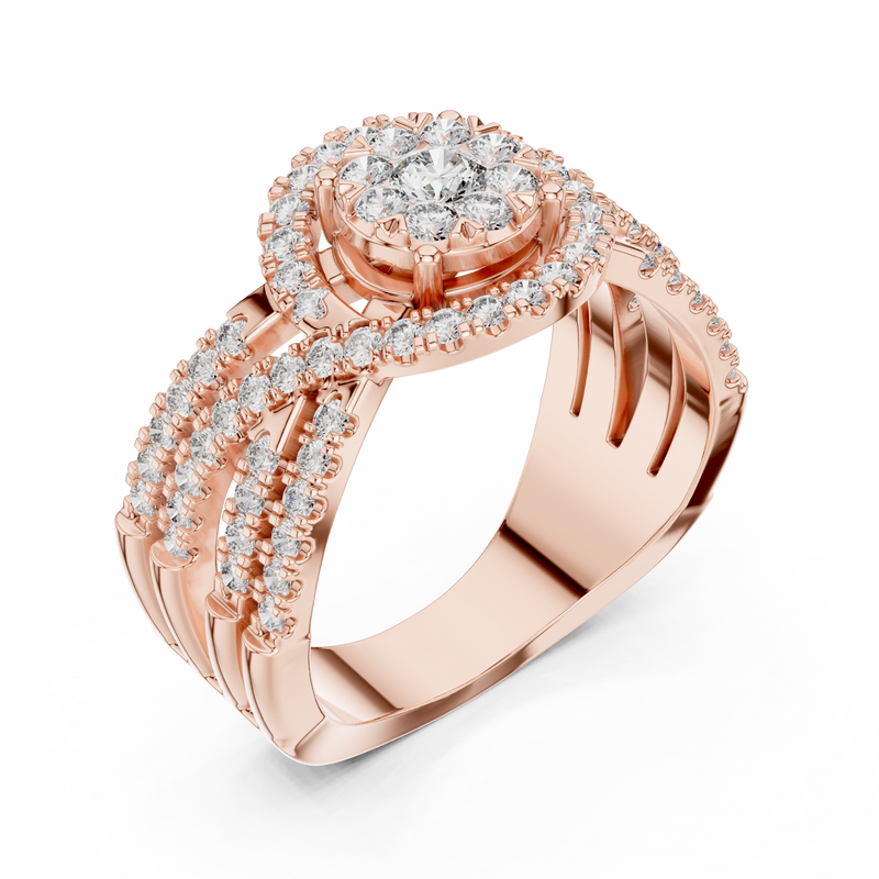 Ladies Ring 19#120008L - Rose Gold - Image