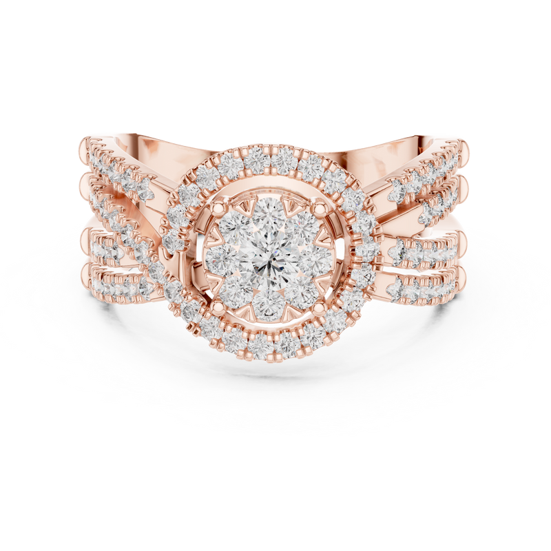 Ladies Ring 19#120008L - Rose Gold - Image