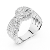 Ladies Ring 19#120008L - White Gold - Image