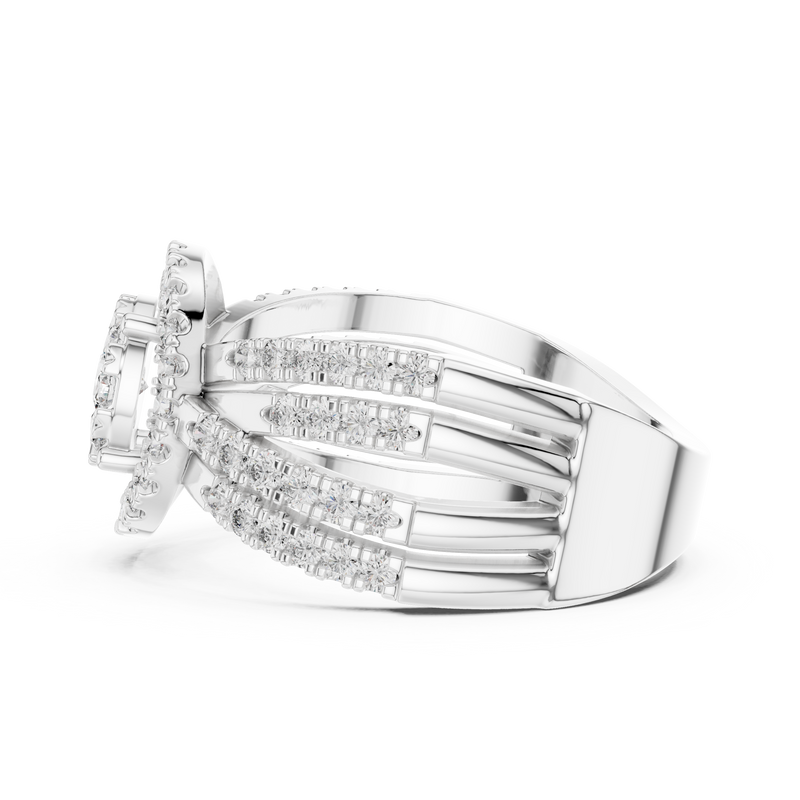 Ladies Ring 19#120008L - White Gold - Image