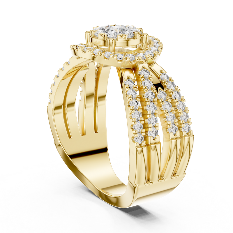 Ladies Ring 19#120008L - Yellow Gold - Image