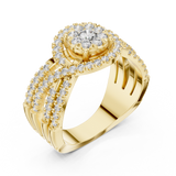 Ladies Ring 19#120008L - Yellow Gold - Image