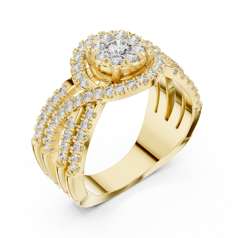 Ladies Ring 19#120008L - Yellow Gold - Image