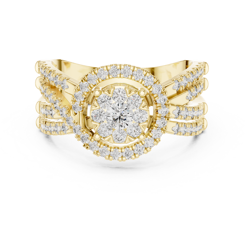 Ladies Ring 19#120008L - Yellow Gold - Image