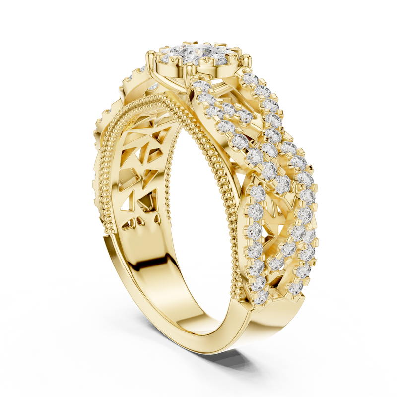 Ladies Ring 19#120009L - Yellow Gold - Image