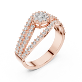 Ladies Ring 19#120012L - Rose Gold - Image