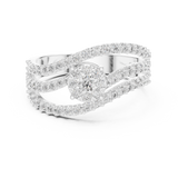 Ladies Ring 19#120012L - White Gold - Image