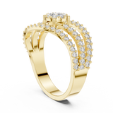 Ladies Ring 19#120012L - Yellow Gold - Image