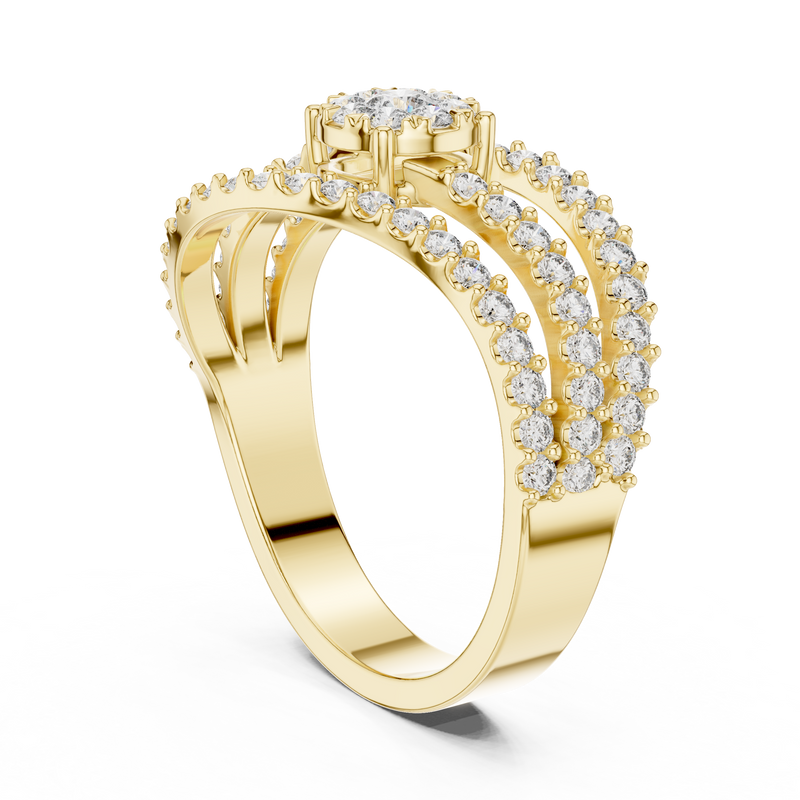 Ladies Ring 19#120012L - Yellow Gold - Image