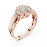Ladies Ring 19#120013L - Rose Gold - Image