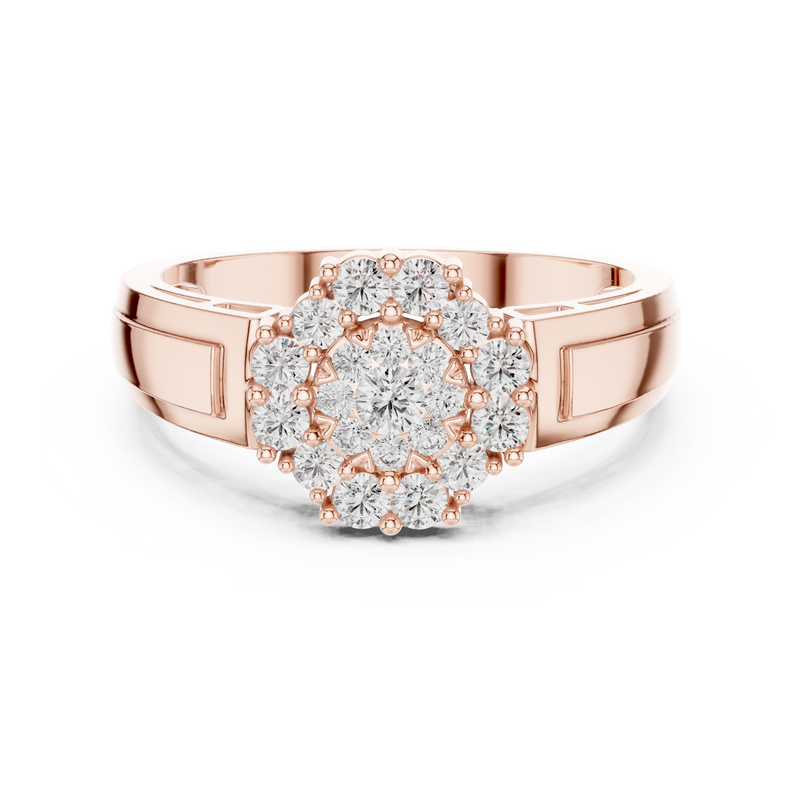 Ladies Ring 19#120013L - Rose Gold - Image