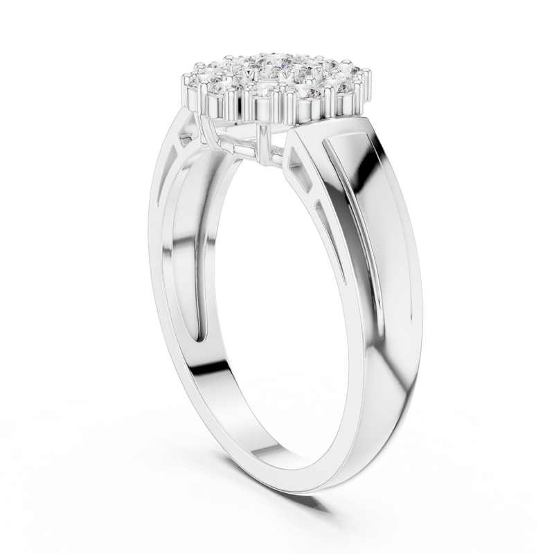 Ladies Ring 19#120013L - White Gold - Image