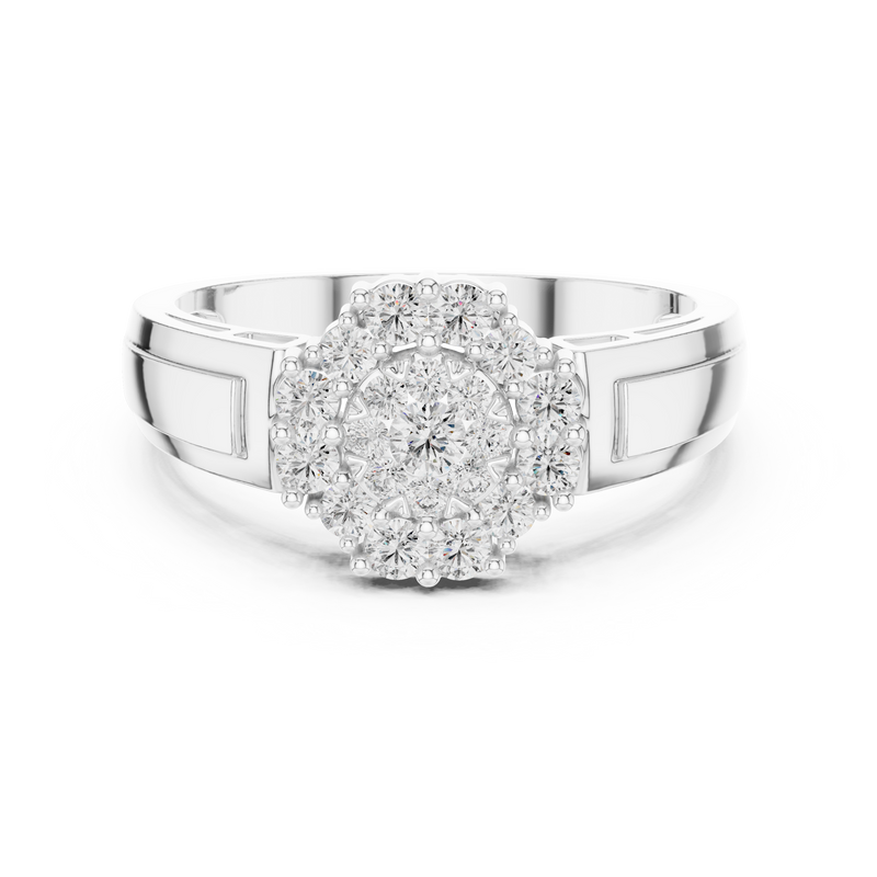 Ladies Ring 19#120013L - White Gold - Image