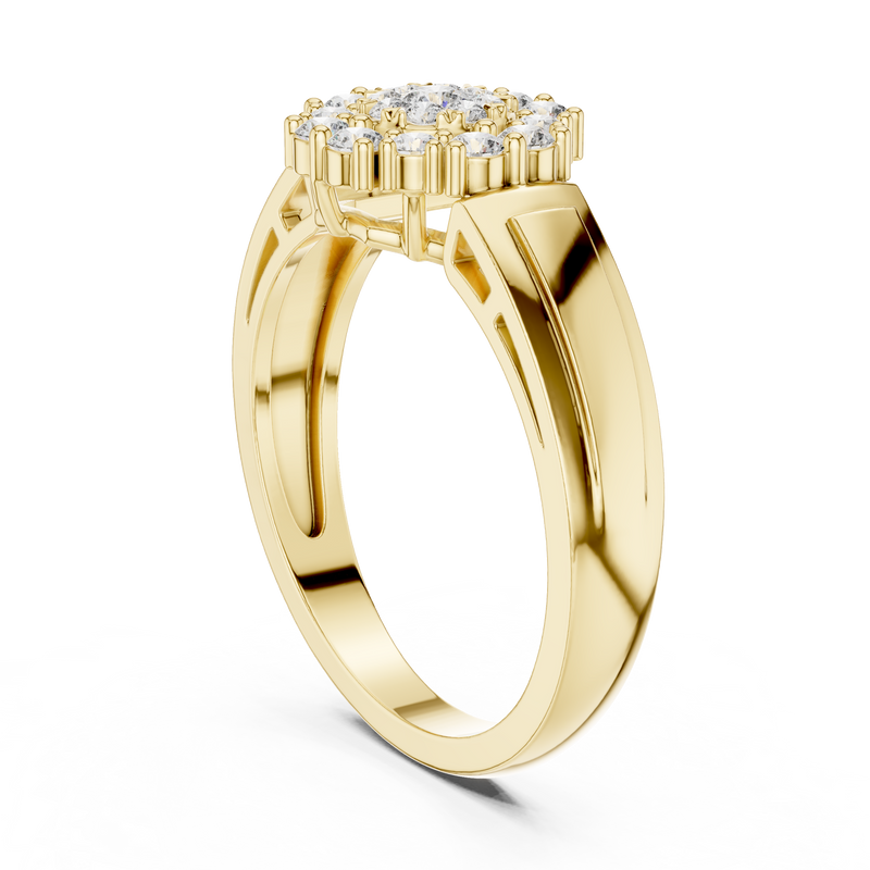 Ladies Ring 19#120013L - Yellow Gold - Image