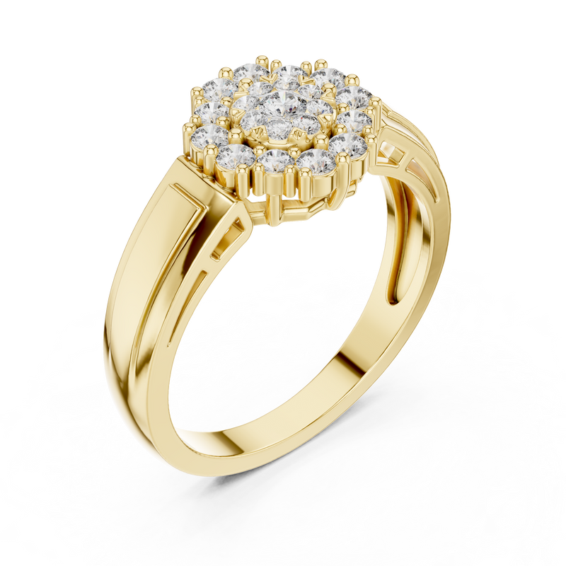 Ladies Ring 19#120013L - Yellow Gold - Image