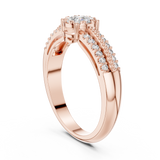 Ladies Ring 19#120014L@7 - Rose Gold - Image