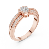 Ladies Ring 19#120014L@7 - Rose Gold - Image