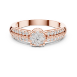 Ladies Ring 19#120014L@7 - Rose Gold - Image