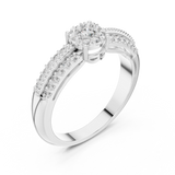 Ladies Ring 19#120014L@7 - White Gold - Image