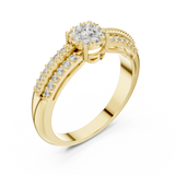 Ladies Ring 19#120014L@7 - Yellow Gold - Image