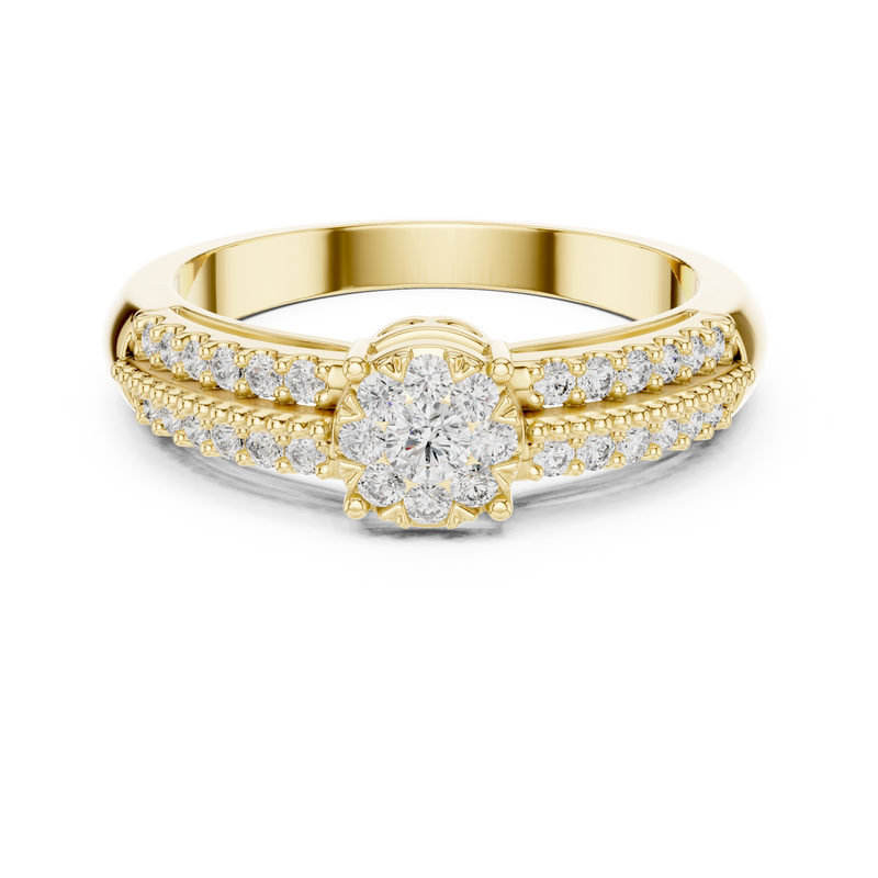 Ladies Ring 19#120014L@7 - Yellow Gold - Image