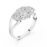 Ladies Ring 19#120015L - White Gold - Image
