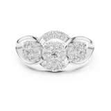 Ladies Ring 19#120015L - White Gold - Image