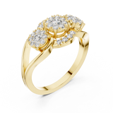 Ladies Ring 19#120015L - Yellow Gold - Image