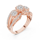 Ladies Ring 19#120016L - Rose Gold - Image