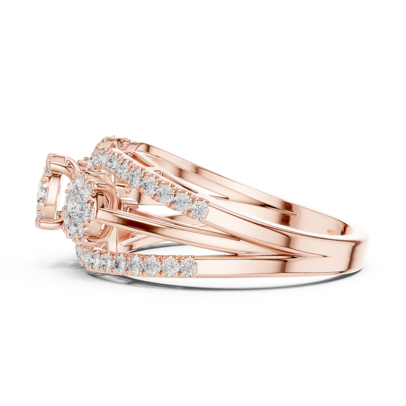 Ladies Ring 19#120016L - Rose Gold - Image