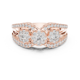 Ladies Ring 19#120016L - Rose Gold - Image