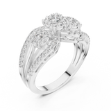 Ladies Ring 19#120016L - White Gold - Image
