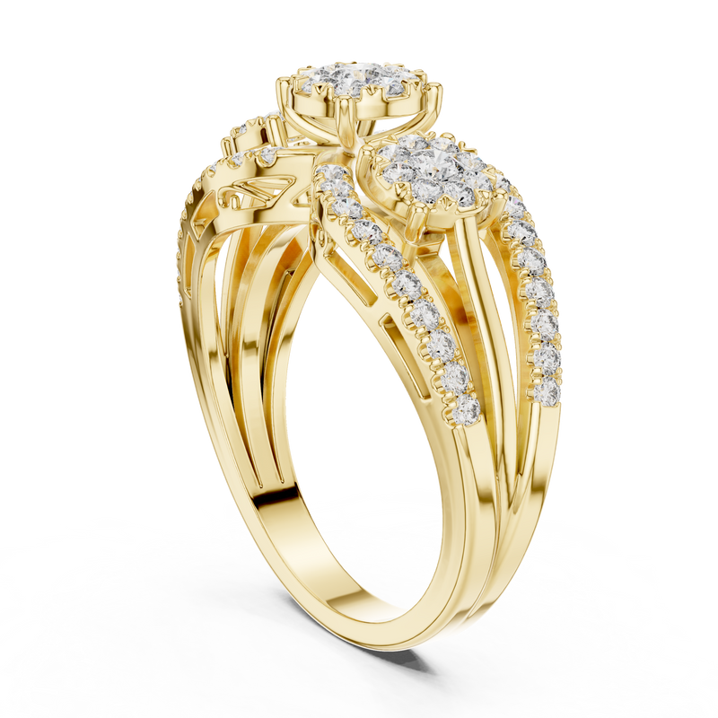 Ladies Ring 19#120016L - Yellow Gold - Image