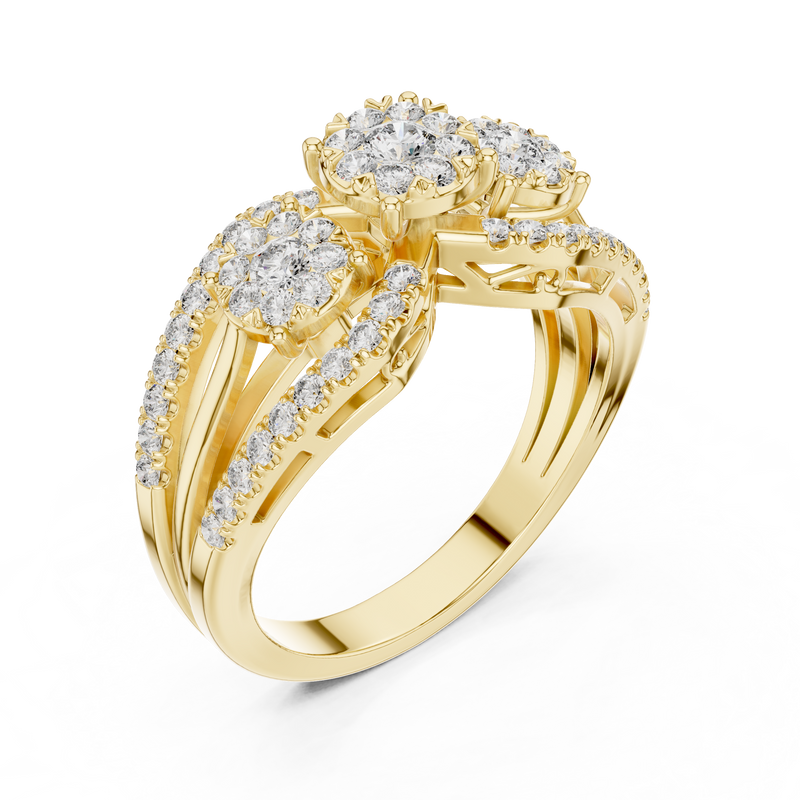 Ladies Ring 19#120016L - Yellow Gold - Image