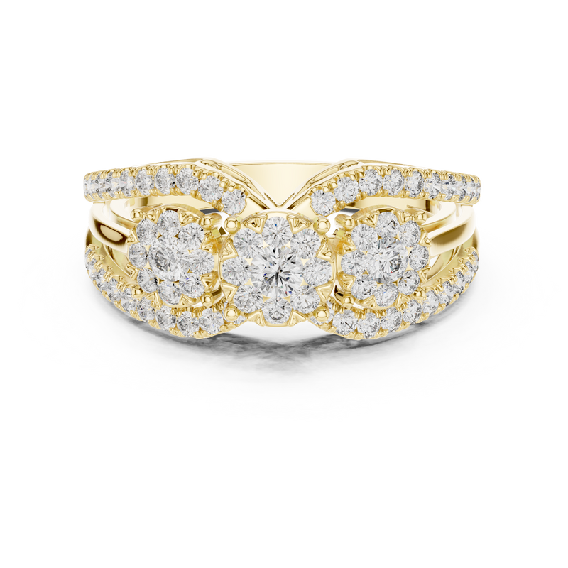 Ladies Ring 19#120016L - Yellow Gold - Image