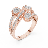 Ladies Ring 19#120017L - Rose Gold - Image