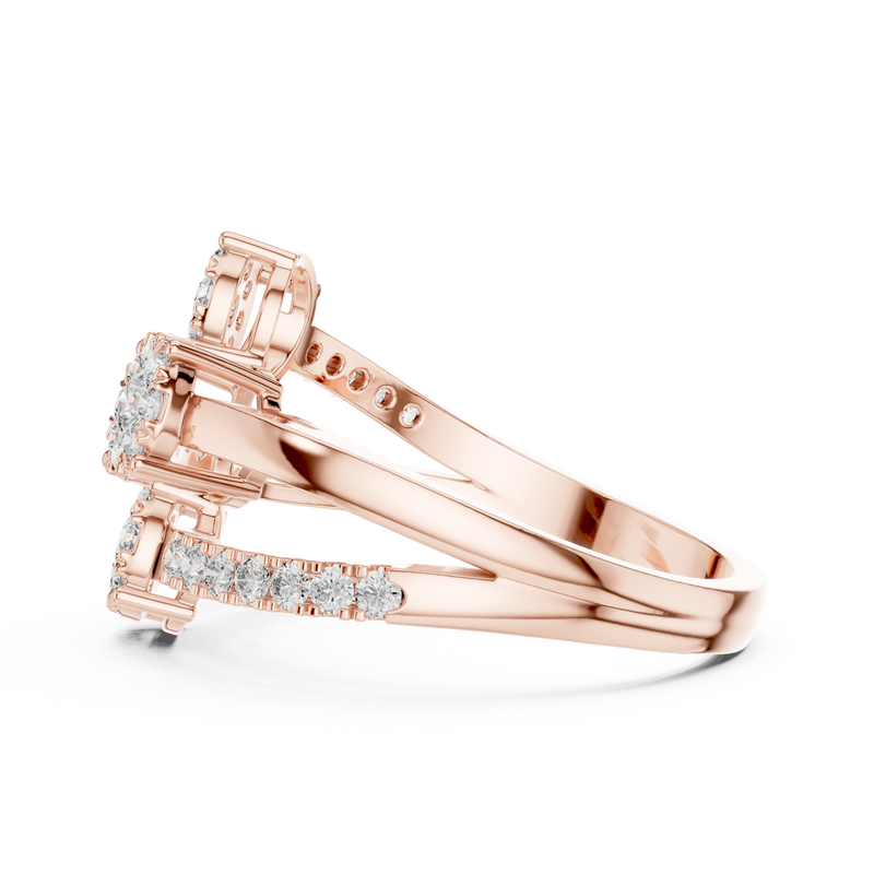 Ladies Ring 19#120017L - Rose Gold - Image