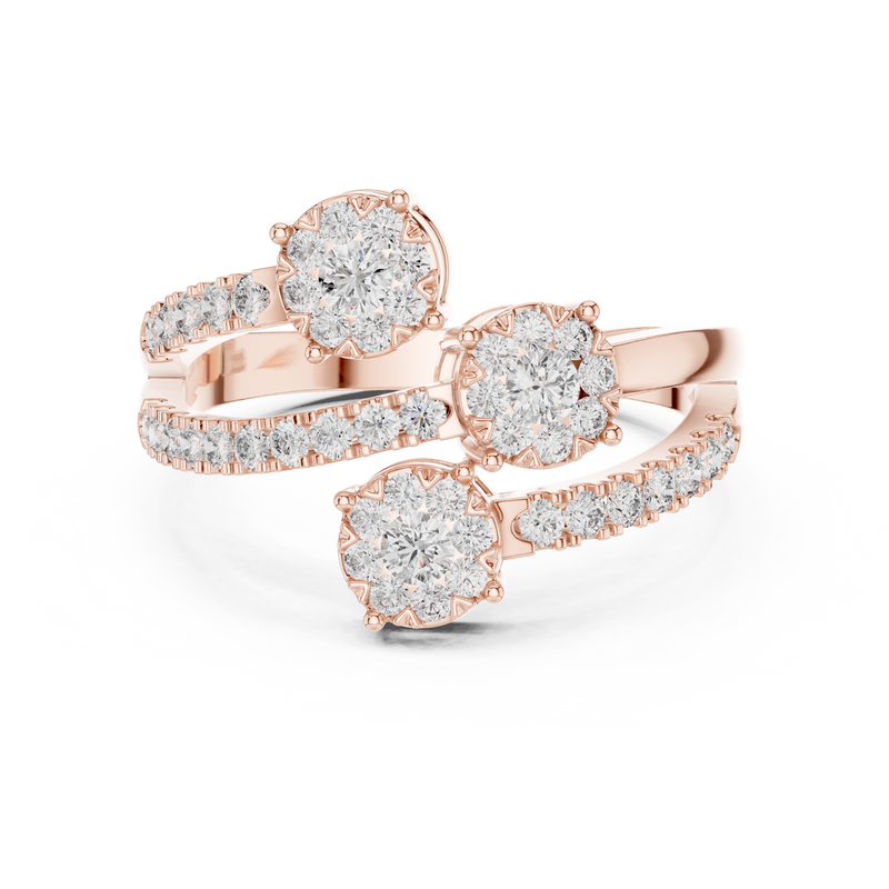 Ladies Ring 19#120017L - Rose Gold - Image