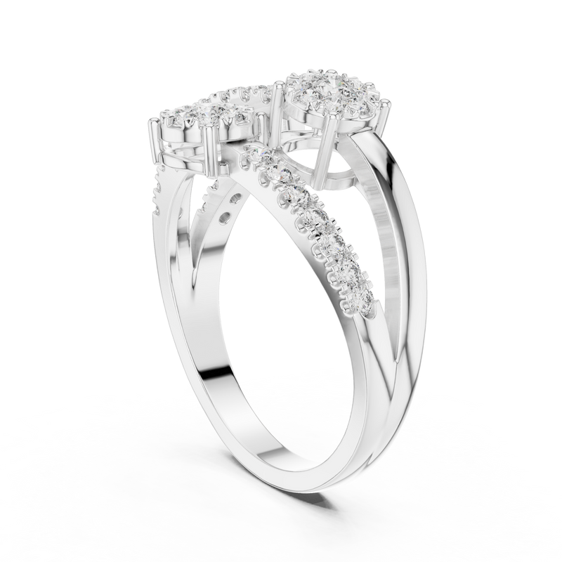 Ladies Ring 19#120017L - White Gold - Image