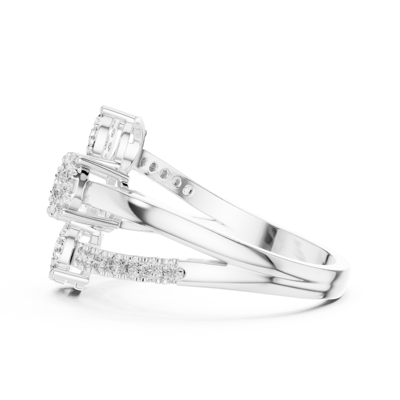 Ladies Ring 19#120017L - White Gold - Image