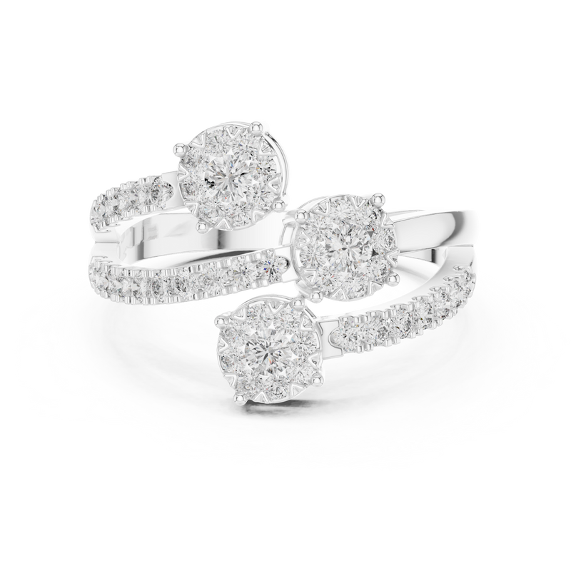 Ladies Ring 19#120017L - White Gold - Image