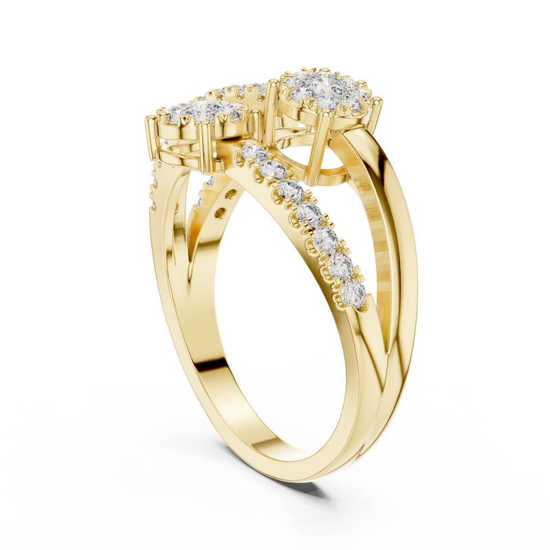 Ladies Ring 19#120017L - Yellow Gold - Image